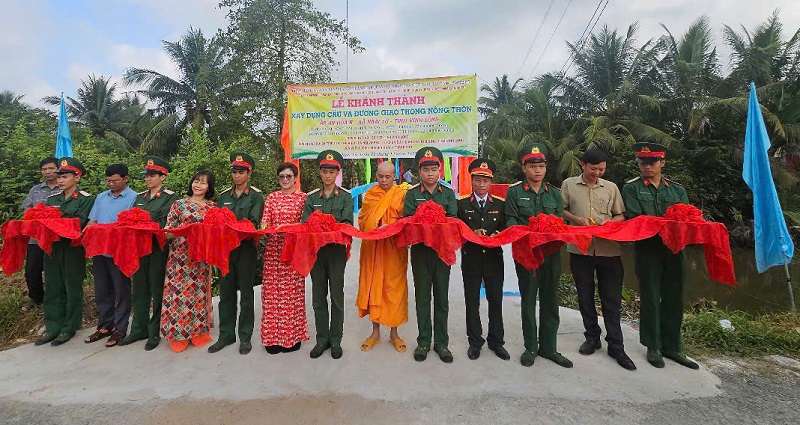 ẤP AN HÒA B XÃ NGÃI TỨ RỘN RÀNG LỄ KHÁNH THÀNH CẦU VÀ ĐƯỜNG GIAO THÔNG NÔNG THÔN